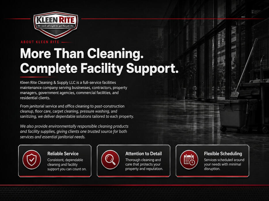 More Than Cleaning. Complete Facility Support.